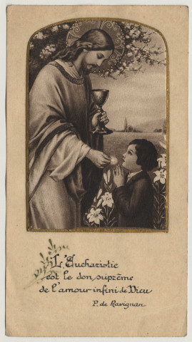 L'Eucharistie est le don suprême de l'amour infini de Dieu