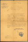 Certificat délivré à Emile Auguste Perrier, soldat au 41e Régiment d'Infanterie Coloniale, en vue de l'application de l'article 64 de la loi du 31 mars 1919 sur les pensions militaires