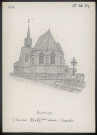 Ecuvilly (Oise) : l'église, chevêt - (Reproduction interdite sans autorisation - © Claude Piette)