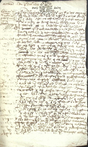 Etude de Me Antoine Limeu à Amiens (étude n°6). Minutes de l'année 1679