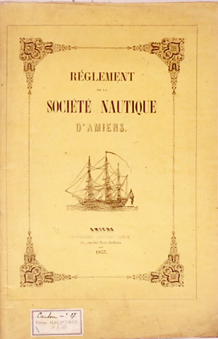Règlement de la société nautique d'Amiens