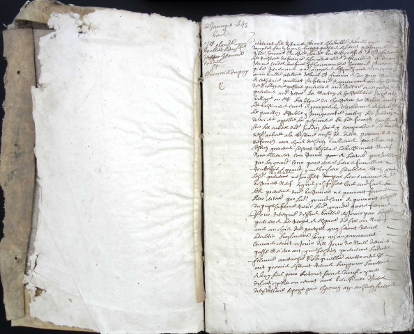 Etude de Me Pierre Trencart à Amiens (étude n°9). Minutes de l'année 1653