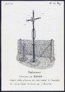 Boëncourt (commune de Behen) : croix très simple en fer forgé à l'entrée du cimetière - (Reproduction interdite sans autorisation - © Claude Piette)