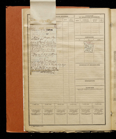 Brood, Denis Charles Raymond, né le 22 mars 1892 à Doullens (Somme), classe 1912, matricule n° 13, Bureau de recrutement d'Abbeville