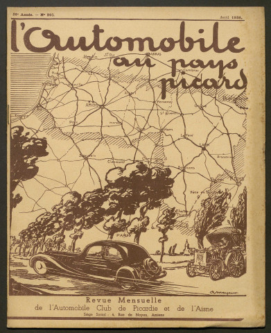 L'Automobile au Pays Picard. Revue mensuelle de l'Automobile-Club de Picardie et de l'Aisne, 295, avril 1936