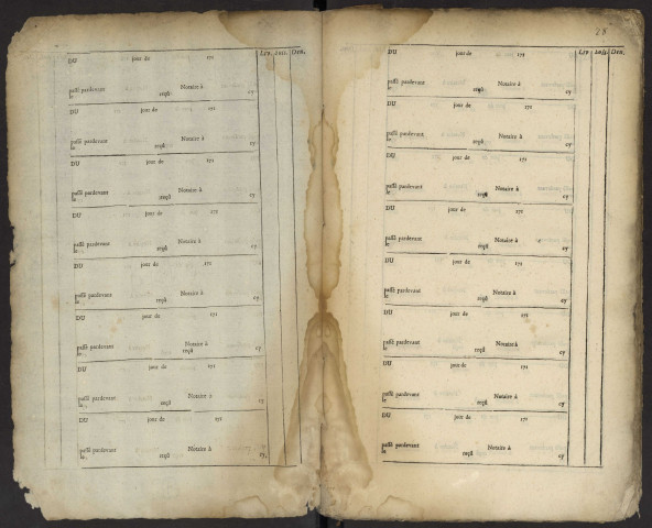 Contrôle des actes du bureau d'Albert pour la période du 27 juillet 1712 au 23 juin 1714