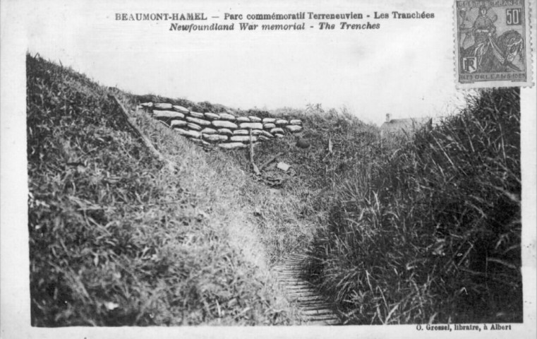 Parc commémoratif Terreneuvien - Les tranchées - Newfoundland War memorial - The trenches
