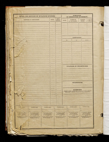 Mouquet, Maurice Alfred Florimond, né le 25 juillet 1897 à Dieppe (Seine-Maritime), classe 1917, matricule n° 500, Bureau de recrutement d'Amiens