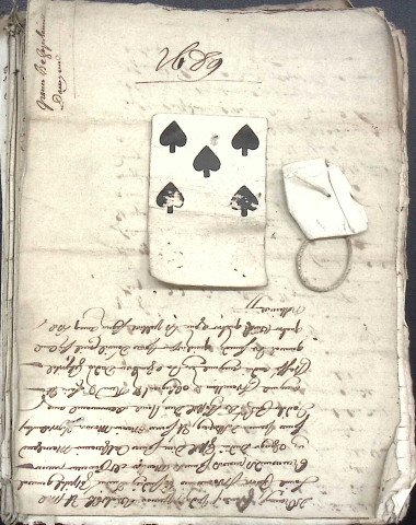 Etude de Me Philippe Caron à Amiens (étude n°1). Minutes de l'année 1689