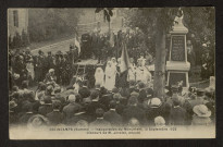COLINCAMPS (SOMME). INAUGURATION DU MONUMENT, 10 SEPTEMBRE 1922. DISCOURS DE M. JOVELET, DEPUTE