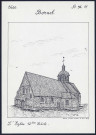 Bornel (Oise) : église XIIe siècle - (Reproduction interdite sans autorisation - © Claude Piette)