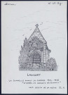 Laucourt : chapelle avant la guerre d'après un dessin de Duthoit - (Reproduction interdite sans autorisation - © Claude Piette)