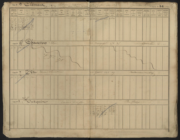 Répertoire des formalités hypothécaires, du 9/03/1855 au 4/09/1855, registre n° 202 (Abbeville)