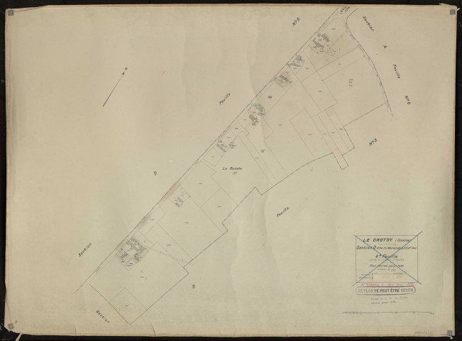 Plan du cadastre rénové - Le Crotoy : section D4