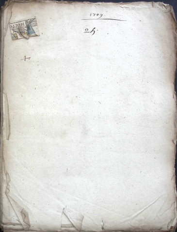 Etude de Me Nicolas Rouget à Amiens (étude n°5). Minutes de l'année 1709