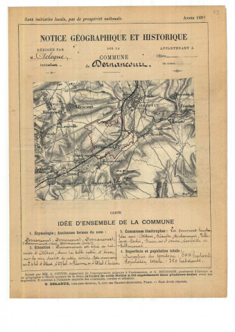 Dernancourt : notice historique et géographique sur la commune
