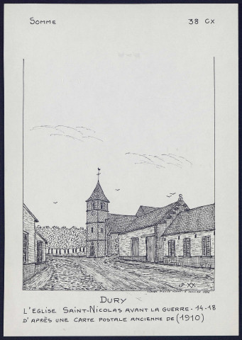 Dury : église Saint-Nicolas - (Reproduction interdite sans autorisation - © Claude Piette)