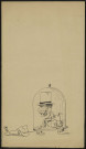Illustration montrant un escargot tirant un homme assis dans un cloche sur roulette