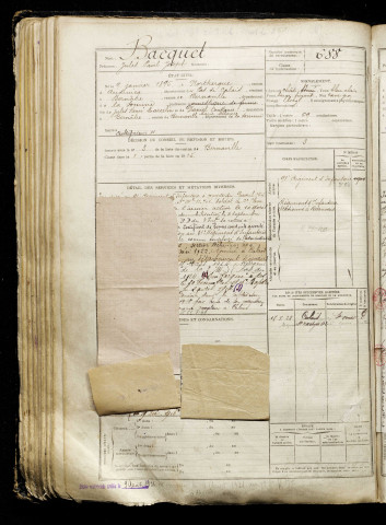 Bacquet, Jules Paul Joseph, né le 09 janvier 1896 à Nortkerque (Pas-de-Calais), classe 1916, matricule n° 688, Bureau de recrutement d'Abbeville