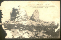 La grande guerre 1914-1915 : les ruines du moulin de Foncquevillers après le bombardement