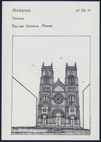 Amiens : église Saint-Anne - (Reproduction interdite sans autorisation - © Claude Piette)