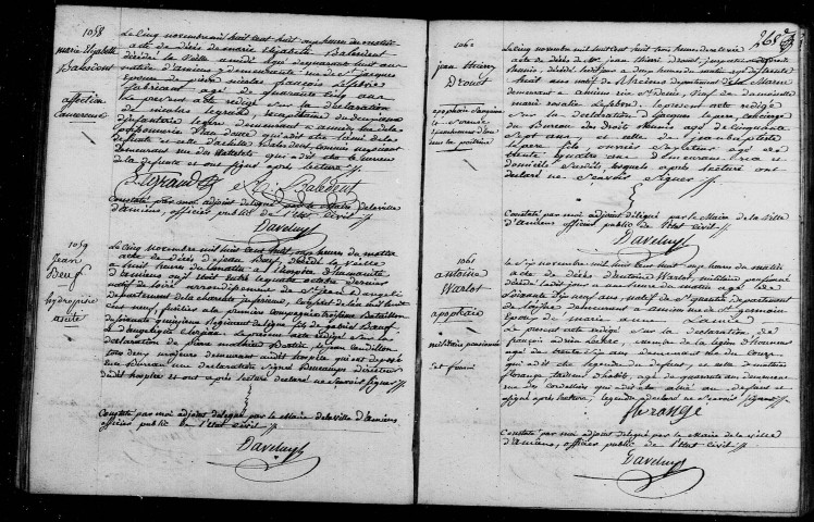 Amiens : mariages, décès