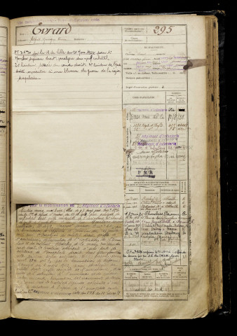 Evrard, Alfred Georges Henri, né le 23 mai 1890 à Puteaux (Hauts-de-Seine), classe 1910, matricule n° 295, Bureau de recrutement d'Amiens
