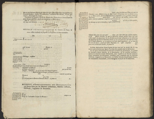 Centième denier du bureau d'Andainville pour la période du 16 octobre 1775 au 28 janvier 1782