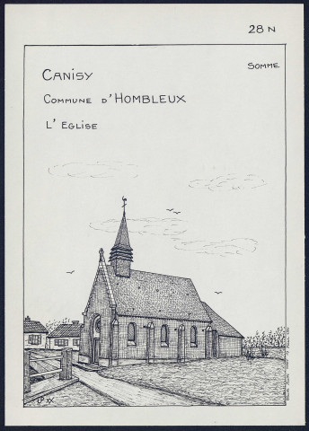 CaniSy (commune d'Hombleux) : l'église - (Reproduction interdite sans autorisation - © Claude Piette)