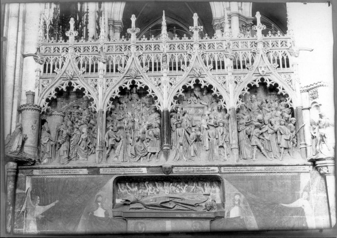 Cathédrale d'Amiens : ler bas-reliefs de Saint-Firmin