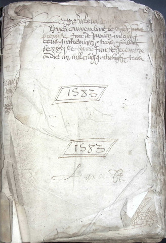 Etude de Me Antoine Limeu à Amiens (étude n°18). Minutes de l'année 1583