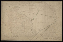 Plan du cadastre napoléonien - Sauvillers-Mongival (Sauvillers) : Vallée d'Aubvillers (La) ; Bois de Sauvillers (Le), A, parties développées de A et partie détachée de la section B