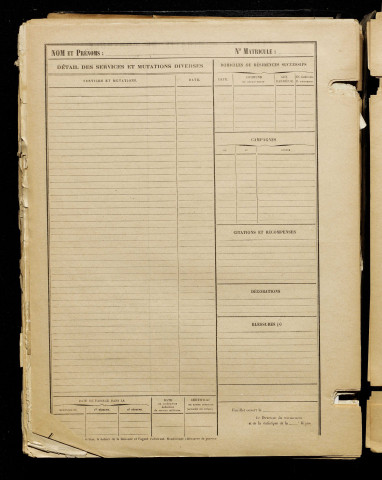Inconnu, classe 1918, matricule n° 490, Bureau de recrutement de Péronne