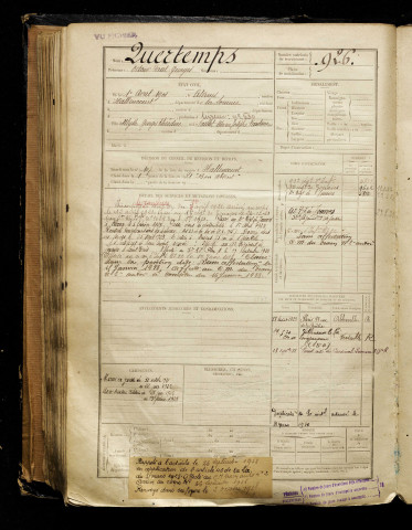 Quertemps, Octave Paul Georges, né le 01 avril 1901 à Citerne (Somme), classe 1921, matricule n° 926, Bureau de recrutement d'Abbeville