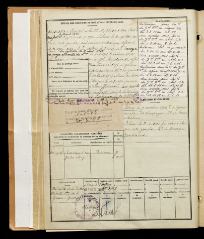 Adam, Maurice Auguste, né le 25 novembre 1893 à Toulouse (Haute-Garonne), classe 1913, matricule n° 1036, Bureau de recrutement d'Amiens