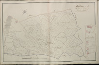 Plan du cadastre napoléonien - Atlas cantonal - Assevillers : Bois de Saint Furcy (Le), B et partie de B développée