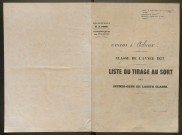 Tirage au sort (arrondissements de Doullens et de Montdidier) de l'année 1857