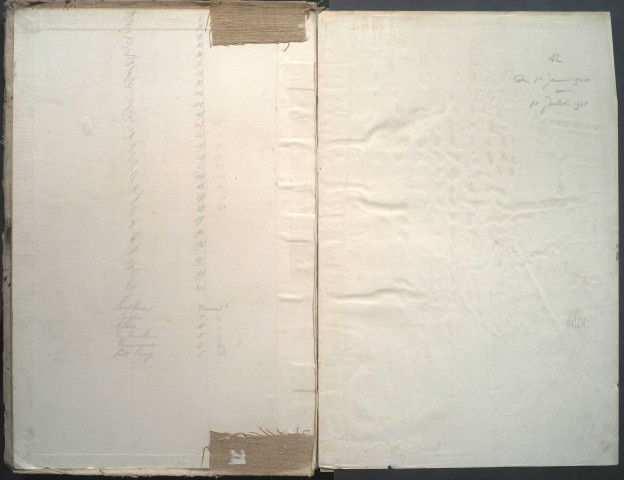 Table des successions et absences du bureau d'Amiens