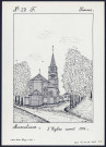 Marcelcave : l'église avant 1914 - (Reproduction interdite sans autorisation - © Claude Piette)