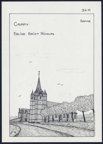 Cappy : église Saint-Nicolas - (Reproduction interdite sans autorisation - © Claude Piette)