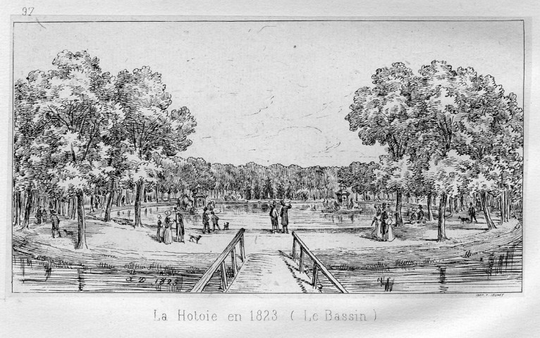 La Hotoie en 1823 (le Bassin)