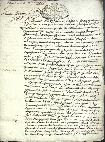 Etude de Me Jean Baptiste Fournier à Amiens (étude n°4). Minutes de l'année 1726