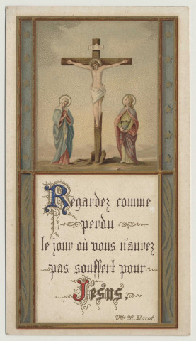 Regardez comme perdu le jour où vous n'aurez pas souffert pour Jésus. L'Ange Gardien de Dieu