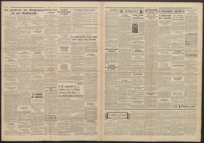 Le Progrès de la Somme, numéro 22150, 14 mai 1940