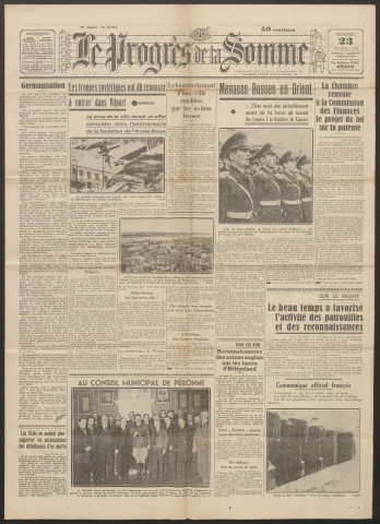 Le Progrès de la Somme, numéro 22069, 23 février 1940