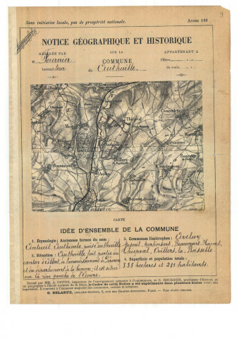 Authuille : notice historique et géographique sur la commune