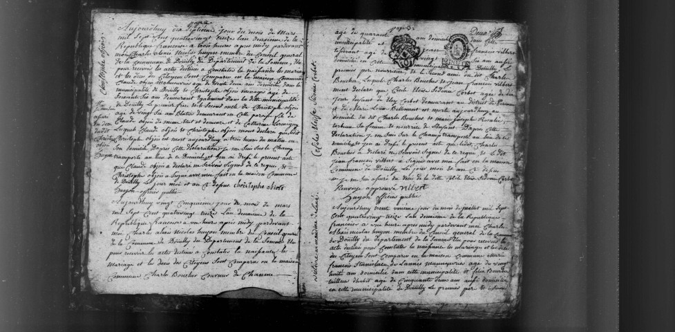 Douilly : décès (1793-1846)