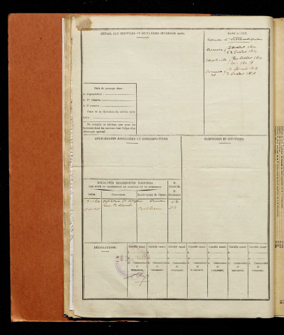 Révillon, Joseph Obert Mary, né le 08 avril 1892 à Beauvoir-Wavans (Pas-de-Calais), classe 1912, matricule n° 270, Bureau de recrutement d'Abbeville