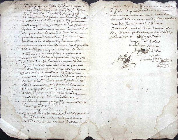 Etude de Me Antoine Limeu à Amiens (étude n°6). Minutes de l'année 1664