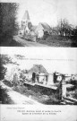Rollot (Somme) - avant et après la guerre - Eglise et Cimetière de la Villette